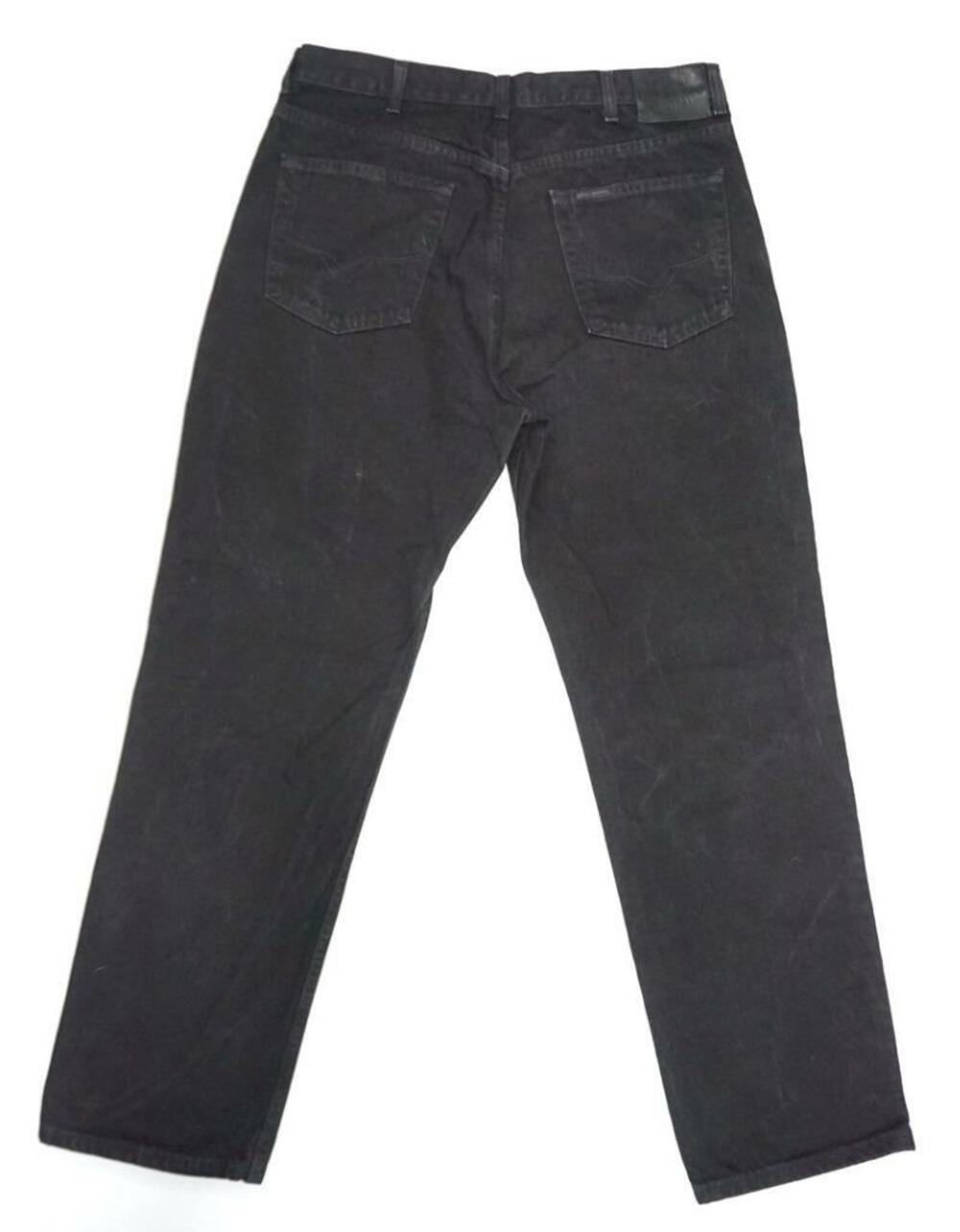 HARLEY-DAVIDSON STRAIGHT LEG W 38"/L 32" BLACK DENIM JEANS 103819 100% COTTON